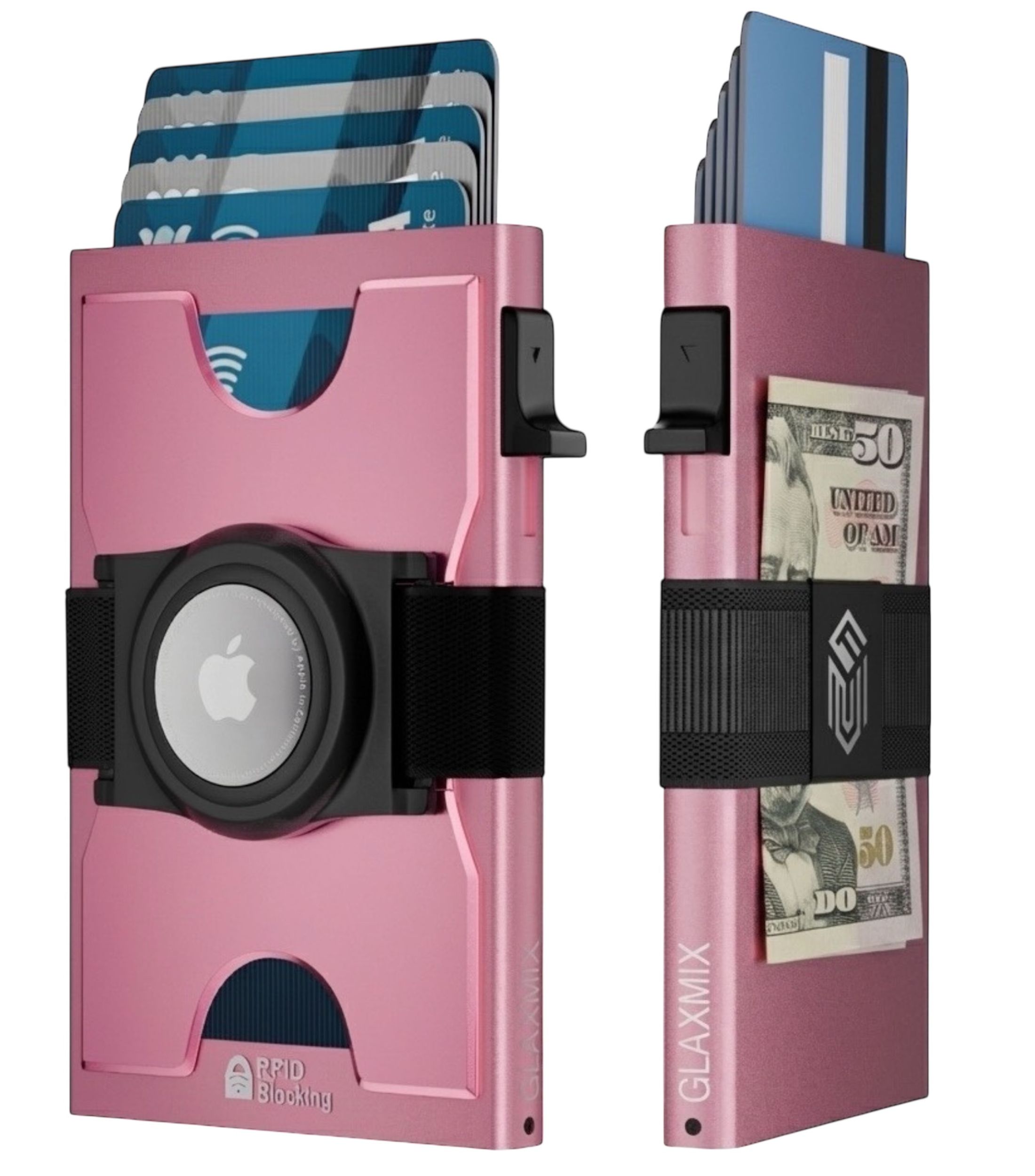 Apple AirTag Wallet for Men – RFID Blocking Leather Slim Bifold