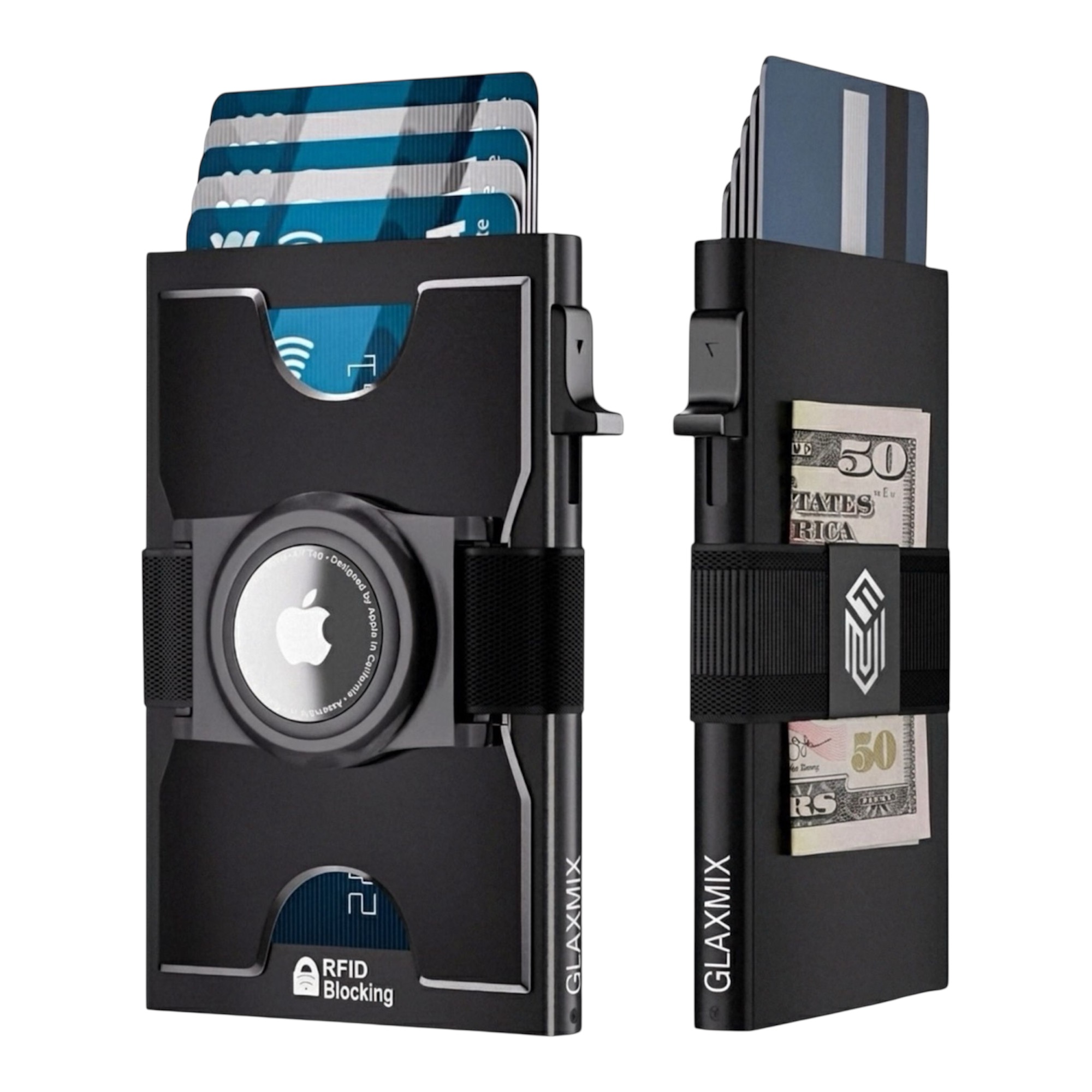 Apple AirTag Wallet for Men – RFID Blocking Leather Slim Bifold